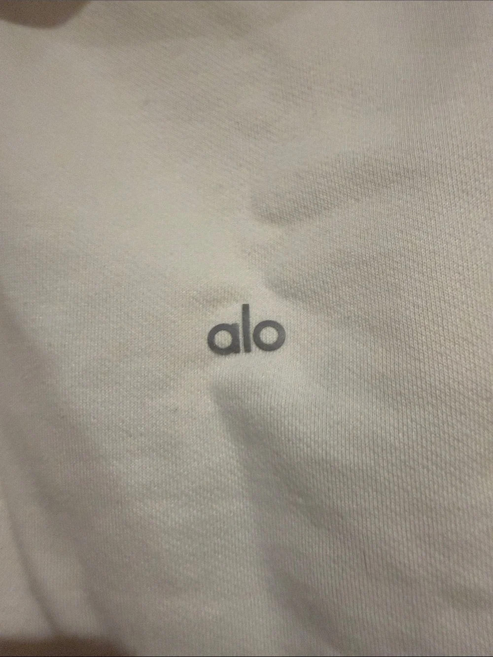 ALO 2-piece Cream Sleeveless Hoodie & Shorts Set